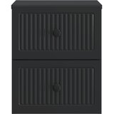  Noćni ormarić za montažu na zid 2 pcs Crna 33 x 34,5 x 40 cm | shoptok.hr