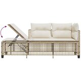 3-dijelni set kutne vrtnih sofa od poliratana s jastucima bež | shoptok.hr