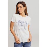 Legendww bela majica sa akvarel printom tropske oaze | ePonuda.com