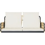  Klupa za ljuljanje s jastucima 105x58x38 cm poliratan i čelik | shoptok.hr