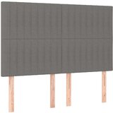  Posteljni okvir z vzglavjem temno siv 140x190 cm blago, (20902818) | Shoptok.si