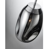 Nova Luce Staklena viseća svjetiljka u sjajno srebrnoj boji ø 22 cm Lava – | shoptok.hr