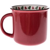 Dakls Rdeča porcelanasta skodelica z božičnim motivom 380 ml – | Shoptok.si