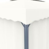  Sjenica sa zastorom 4 x 3 m krem bijela aluminijska | shoptok.hr