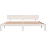  Okvir za krevet od masivne borovine bijeli 200 x 200 cm | shoptok.hr