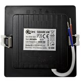  led ugradna svetiljka square LED/6W/230V 4000K 12x12 cm crna | Eponuda.com