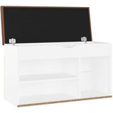 vidaXL klupa za cipele s jastukom bijela 80 x 30 x 47 cm od iverice | shoptok.hr
