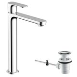 Hansgrohe Rebris S 240 Chrome baterija (slavina) za umivaonik sa odlivnim ventilom sifona pop-up 72580000 | ePonuda.com