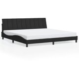  Okvir kreveta s LED-om bez madraca Hanko crni 200 x 200 cm baršunasti | shoptok.hr