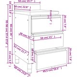  Komercijalni kuhinjski ormarić s 3 ladice 50x60x96 cm | shoptok.hr