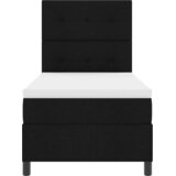  s opruga kutije s uzglavljem Crna 90 x 190 cm tkanina | shoptok.hr