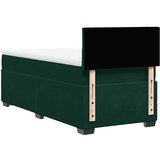 Box spring krevet s madracem tamnozeleni 90x190 cm baršunasti | shoptok.hr