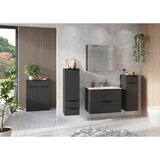 Germania Antracitno sivi zidni ormarić s umivaonikom u mat dekoru 81x61 cm Crandon – | shoptok.hr