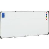 vidaXL Magnetna piši-briši tabla bela 110x60 cm jeklo, (20729616) | Shoptok.si