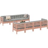  9-dijelni set vrtnih sofa s jastucima masivno drvo duglazije | shoptok.hr