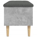  Klupa za pohranu siva boja betona 82x42x46 cm konstruirano drvo | shoptok.hr