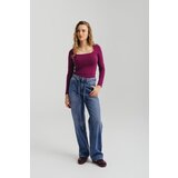 Legendww zenske wide leg farmerke sa kaisem i visokim strukom -model 245 | ePonuda.com
