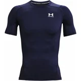 Men's HeatGear Armour Short Sleeve Midnight Navy/White M