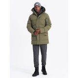 Ombre Outdoor long men's parka jacket - olive | Eponuda.ba