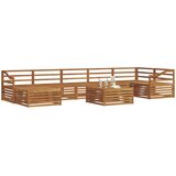  Set vanjskih sofa 8 kom. Prirodna | shoptok.hr