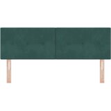  LED glava kreveta s LED trakama Zelena 160 cm Baršun | shoptok.hr