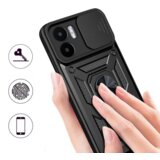 Onasi Silikonski ovitek Armor Ring z zaščito kamere za Xiaomi Redmi A1 - črn | Shoptok.si
