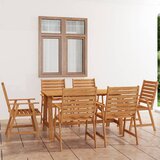  7-dijelni vrtni blagovaonski set od masivnog bagremovog drva Cijene