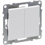 Legrand Dupli stepenišni prekidač bez okvira br. 6+6 SUNO beli Cene