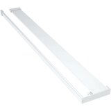 Pregrada za tuš s policom krom 100x195 cm staklo ESG i aluminij | shoptok.hr