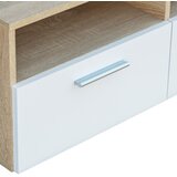 TV Ormarić od Iverice 95x35x36 cm Boja Hrasta i Bijela | shoptok.hr