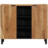  Stranski omarica 90x33x75 cm Trden akacijev les | Shoptok.si