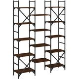 Police za knjige boja hrasta 127,5 x 28,5 x 172,5 cm drvene | shoptok.hr