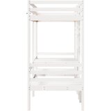  Okvir kreveta na kat + stol i stolice bijeli 90x200 cm borovina | shoptok.hr