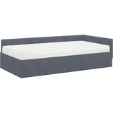  Kotni okvir postelje z matrico Drugo 2 pcs Siva Žamet, (5000123171) | Shoptok.si