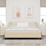  Krevet s oprugom s madracem krem boje 180x200 cm | shoptok.hr