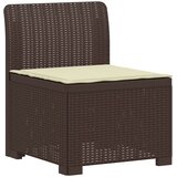  Kauč za vrt s 7 sjedala i jastučićima u rattan izgledu PP Smeđa | shoptok.hr