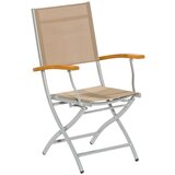 Gardenson Vrtni Stol Naxos, Zložljiv, Aluminij, 2 Kos | Shoptok.si