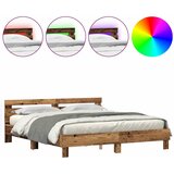  Krevetna konstrukcija Staro drvo 180 x 200 cm Konstruirano drvo | shoptok.hr