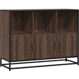  Komoda rjavi hrast 100x35x76 cm inženirski les, (5000217918) | Shoptok.si
