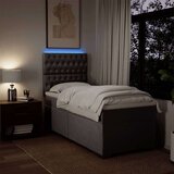 vidaXL box spring postelja z vzmetnico taupe 80x200 cm blago, (21291271) | Shoptok.si