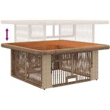  Komplet za jedilnico v vrtu 3 pcs Bež in smetanova poli ratan, (5000301231) | Shoptok.si