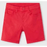 Mayoral Otroške kratke hlače rdeča barva