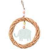 Widdop & Co. Petit Cheri - Viseći ukras - Petit Cheri, Elephant in Wicker Circle | Eponuda.com