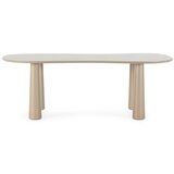 MOME Bež klubska mizica z borovo mizno ploščo 110x220 cm Nahia – Cene