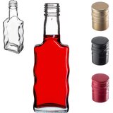KADAX steklena steklenica Wave 200 ml za likerje, vino, liker, vodko, moonshine s pokrovčkom, (5000354938) | Shoptok.si