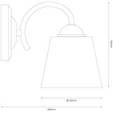  Zidna lampa PAFOS 1xE27/15W/230V crna | Eponuda.com