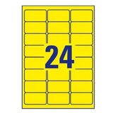 Avery Zweckform Odstranljive rumene etikete 63,5 x 33,9 mm | Shoptok.si