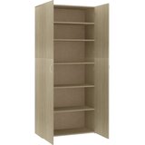 Ormarić za cipele boja hrasta 80x35,5x180 cm konstruirano drvo | shoptok.hr