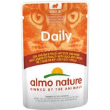  Varčno pakiranje Almo Nature Daily Menu vrečke 24 x 70 g - Raca & piščanec | shoptok.hr