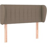  Uzglavlje s ušima smeđesivi 93x23x78/88 cm od tkanine | shoptok.hr